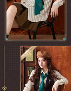 Honkai: Star Rail: Aventurine Impression Theme Striped Shirt - Green