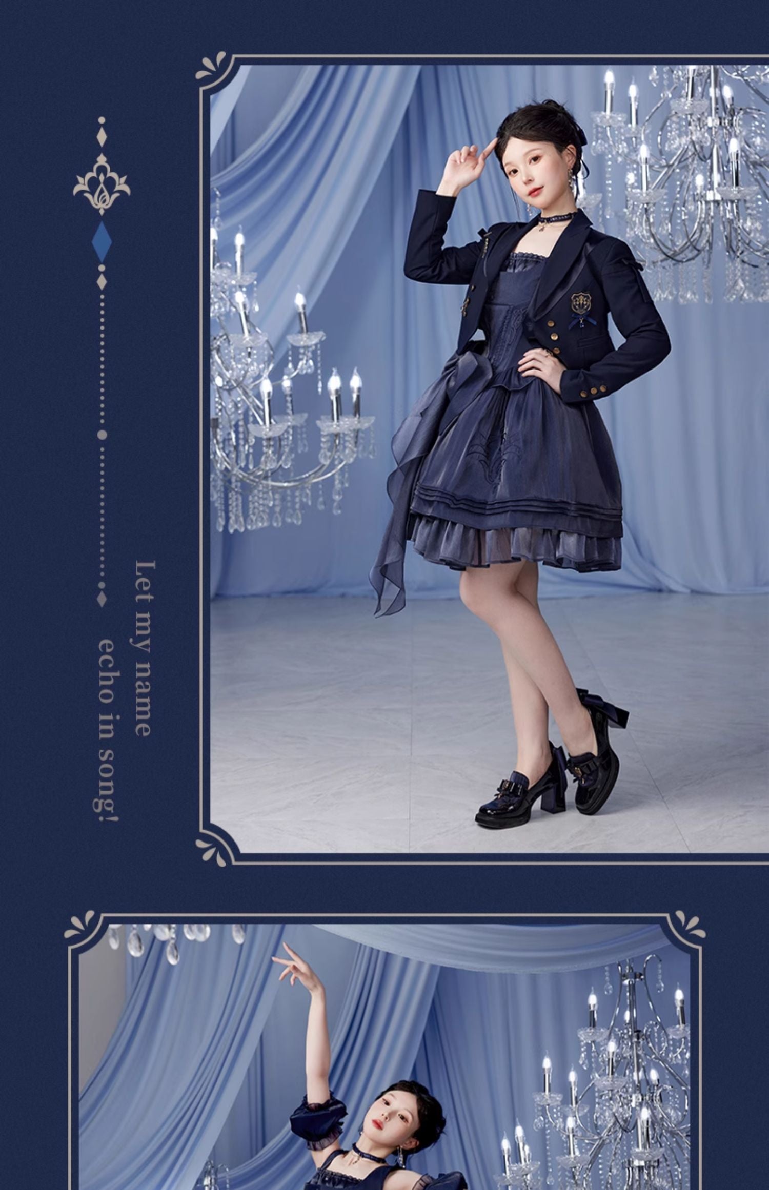 Genshin Impact: Furina Impression Theme Corset Bustier Dress - White