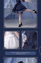 Genshin Impact: Furina Impression Theme Corset Bustier Dress - Navy