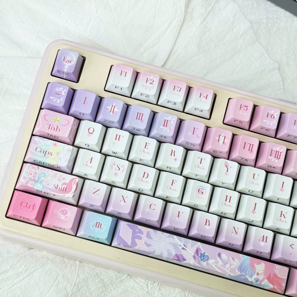 Honkai: Star Rail: Cyrene Custom PBT Keycap Set - 120 Keys