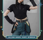 Genshin Impact: Kinich Impression Theme Crop Top & Arm Sleeve Set