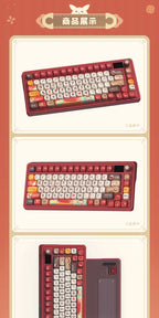 Genshin Impact: Klee Fleeing Sunlight Mechanical Keyboard - Glacier Pink Switch