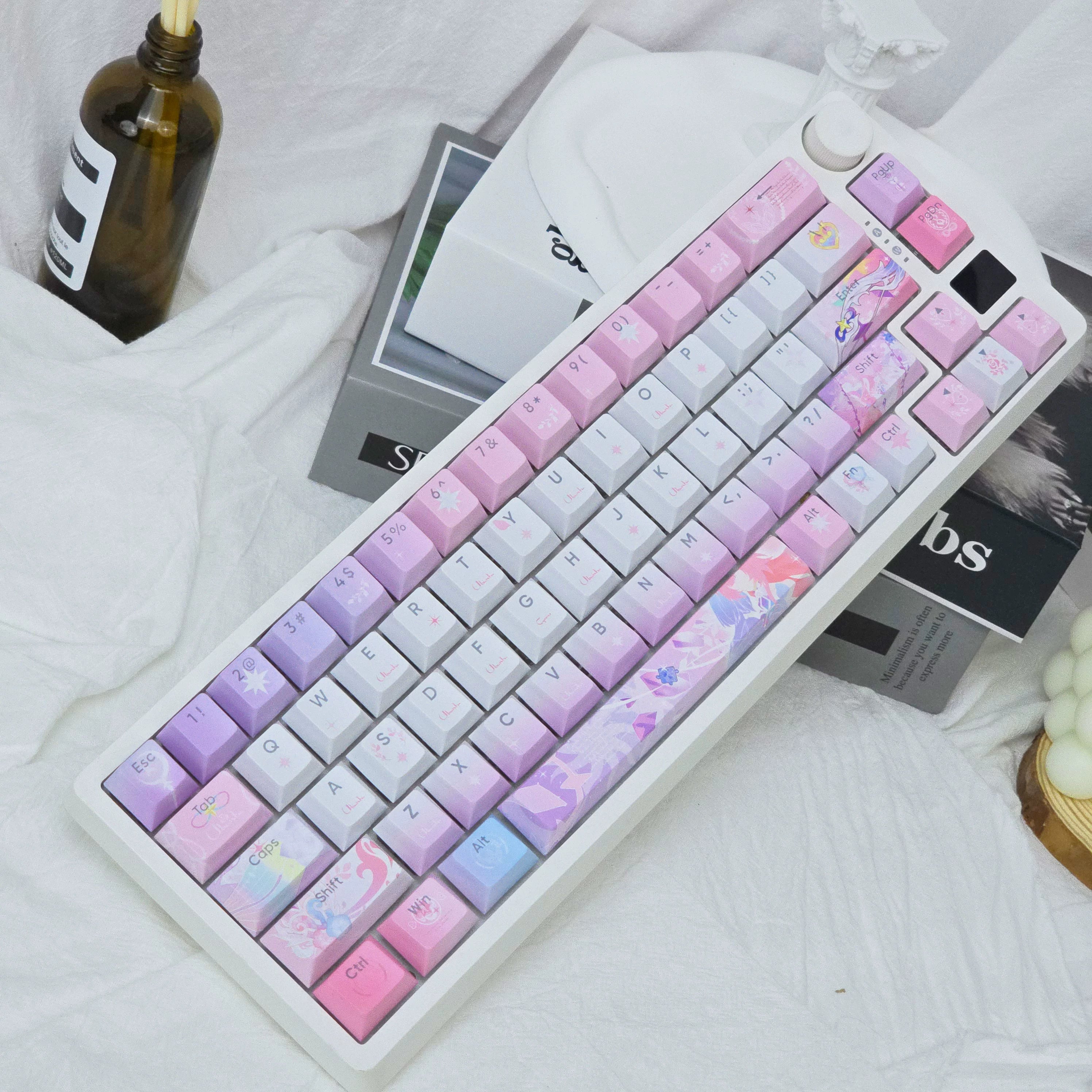 Honkai: Star Rail: Cyrene Custom PBT Keycap Set - 120 Keys