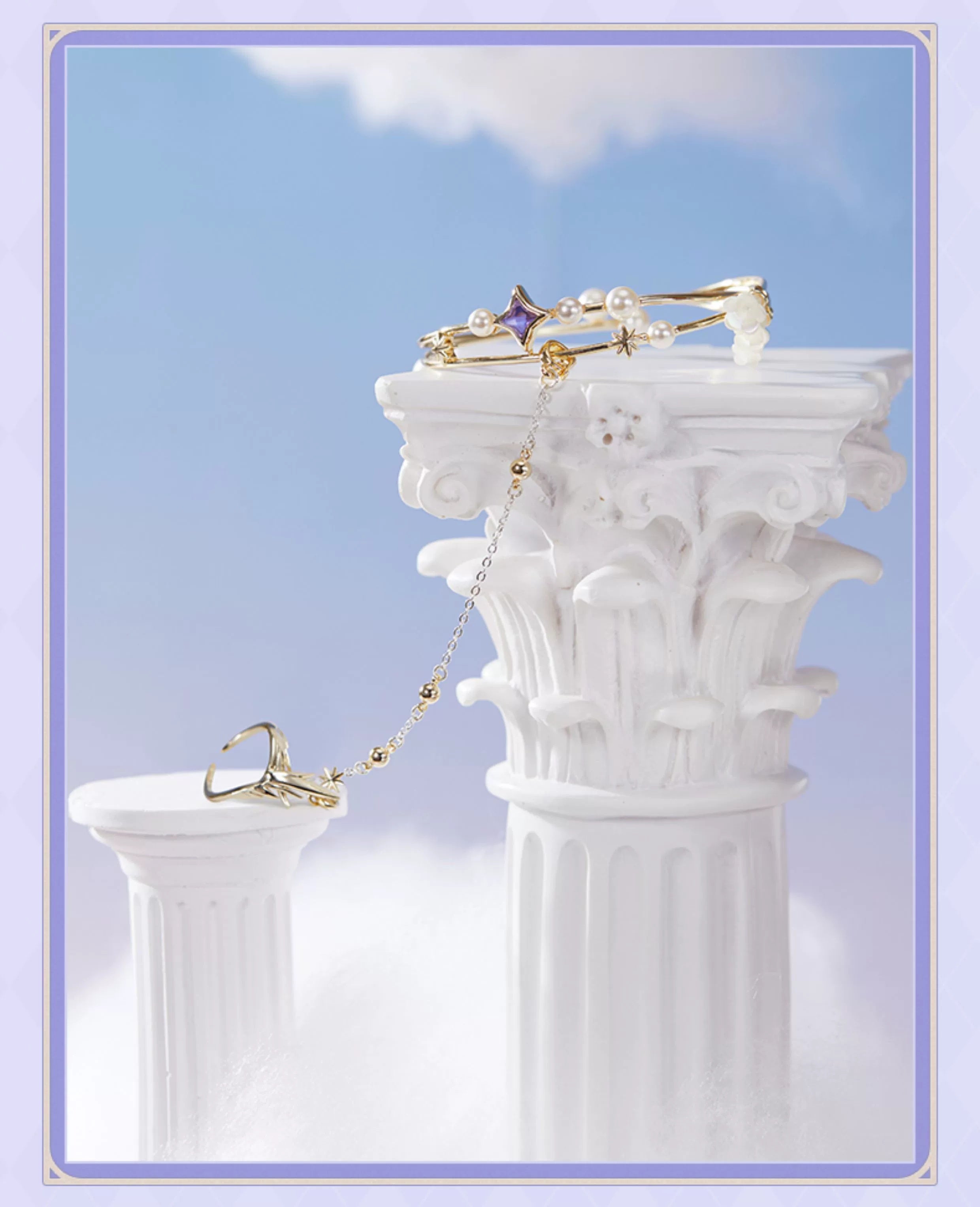 Honkai: Star Rail: Robin Impression Theme Bracelet & Ring Set - Hand Chain