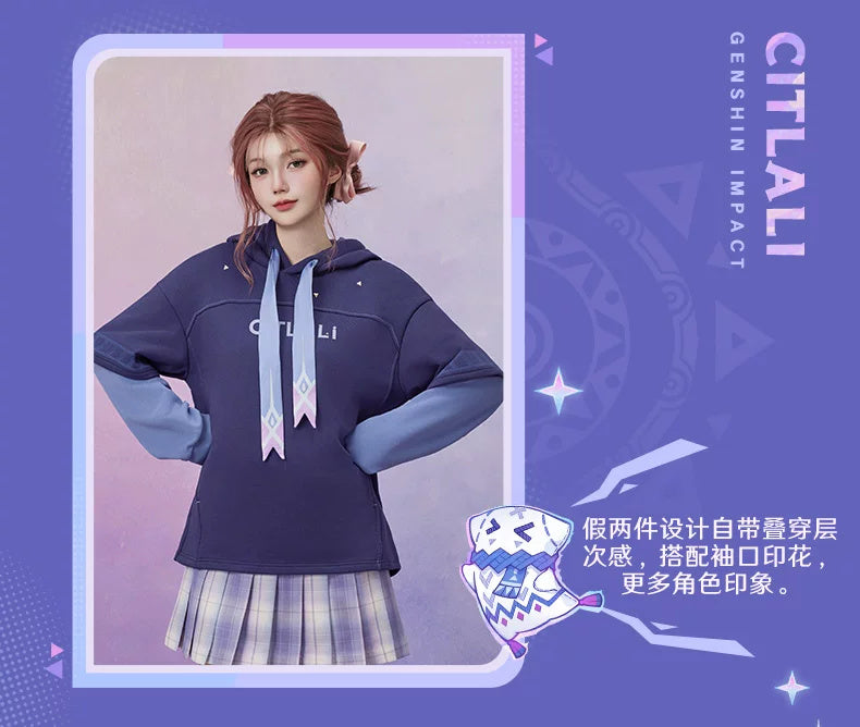 Genshin Impact: Citlali Impression Theme Layered Hoodie - Natlan Series