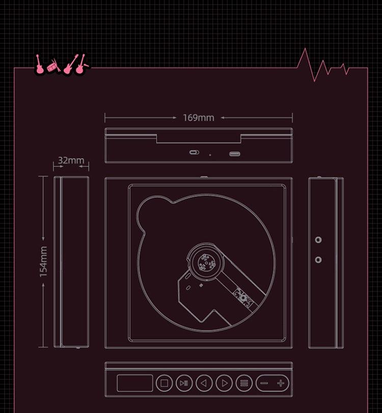 Bocchi the Rock! x Moondrop: DISCDREAM 2 Hi-Fi CD Player - Hitori Goto Ver