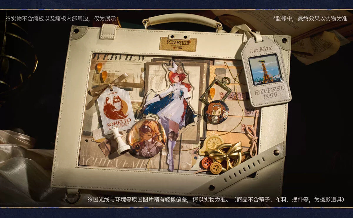 Reverse: 1999: Journey Record Travel Scrapbook Ita Bag - Ivory