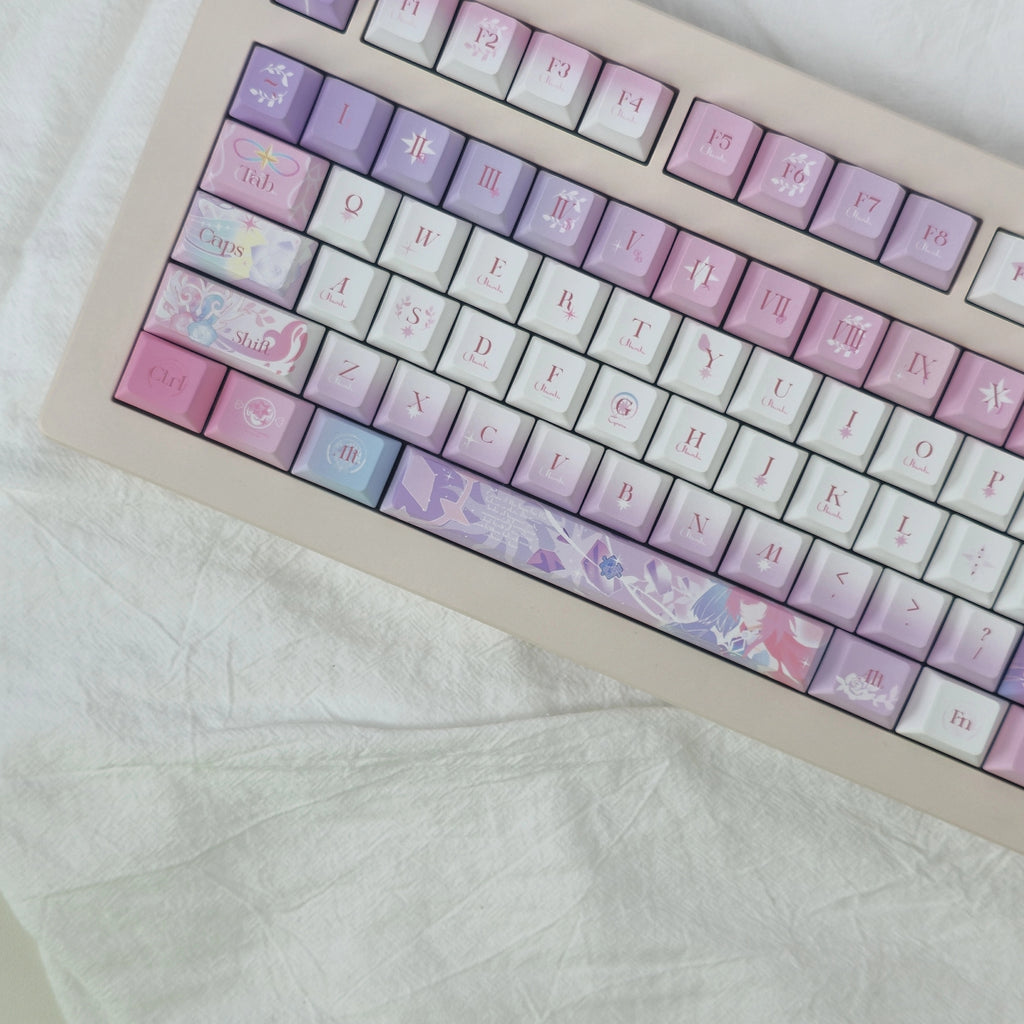 Honkai: Star Rail: Cyrene Custom PBT Keycap Set - 120 Keys