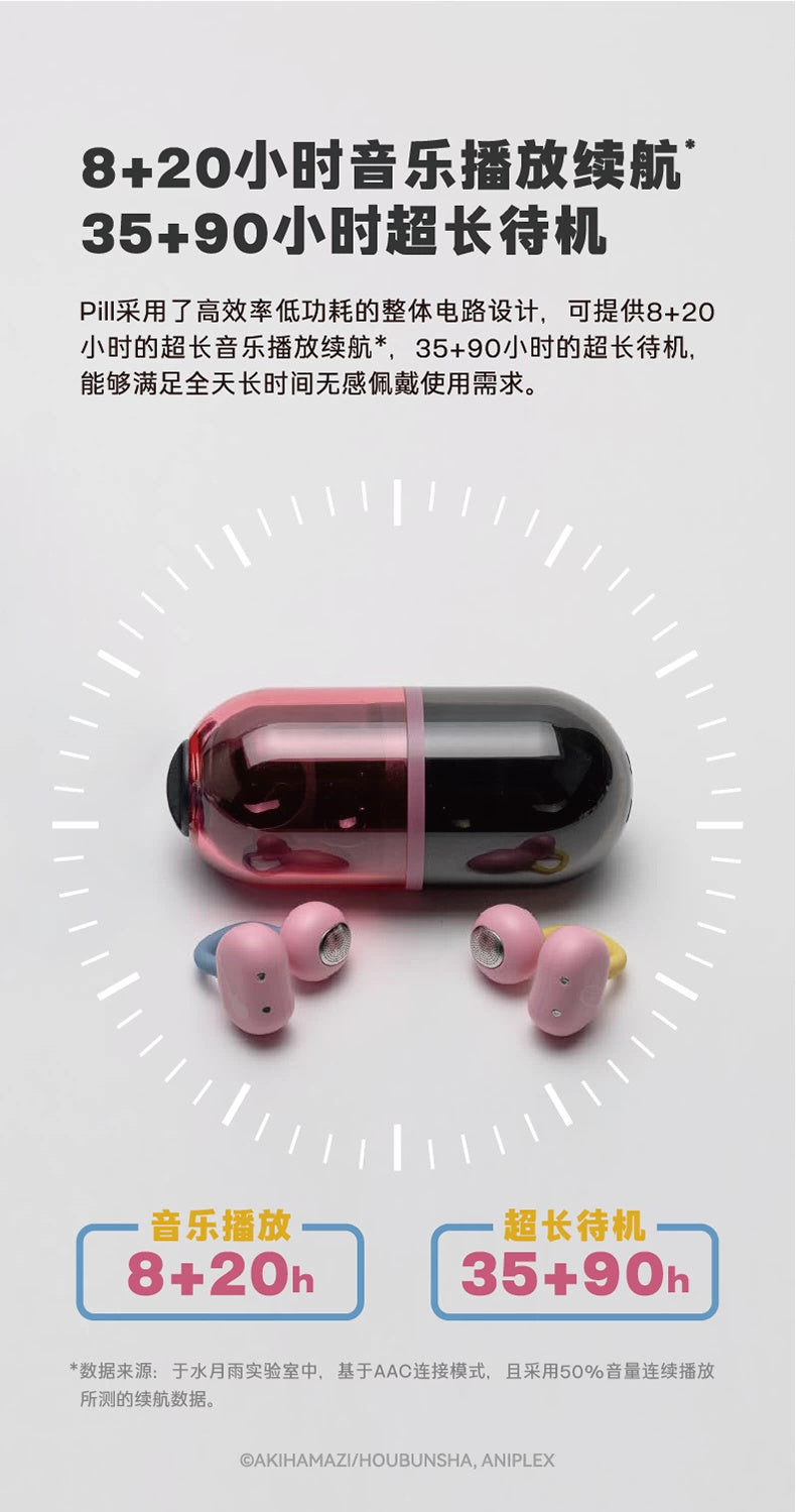 Bocchi the Rock! x MOONDROP: Ikuyo Kita Pill Bluetooth Earphones