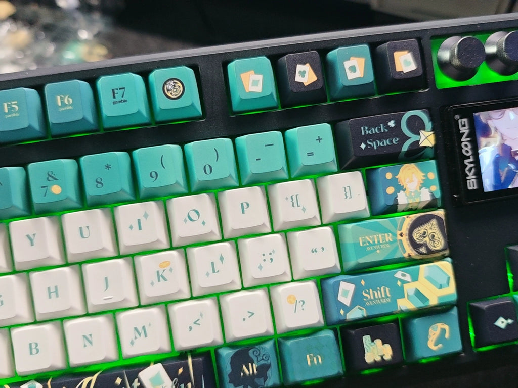 Honkai: Star Rail: Aventurine Custom Keycap Set - All or Nothing Ver