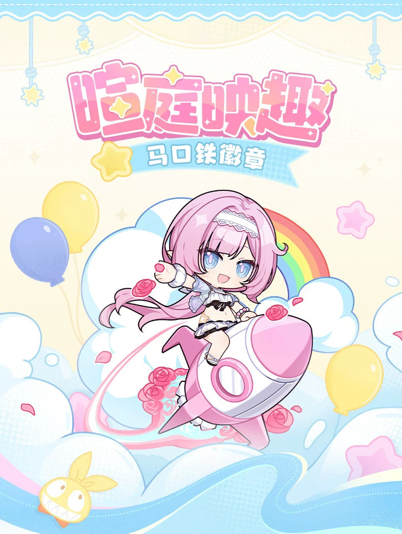Honkai Impact 3rd: The Thirteen Flame-Chasers Q-Version Can Badge - Random