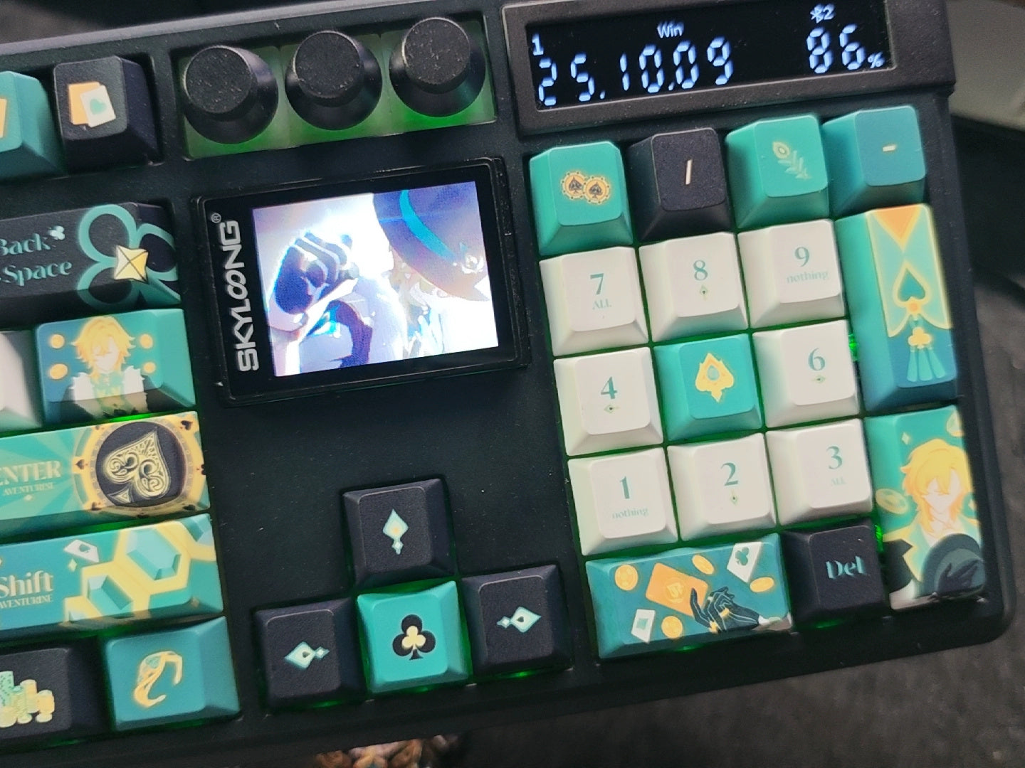 Honkai: Star Rail: Aventurine Custom Keycap Set - All or Nothing Ver