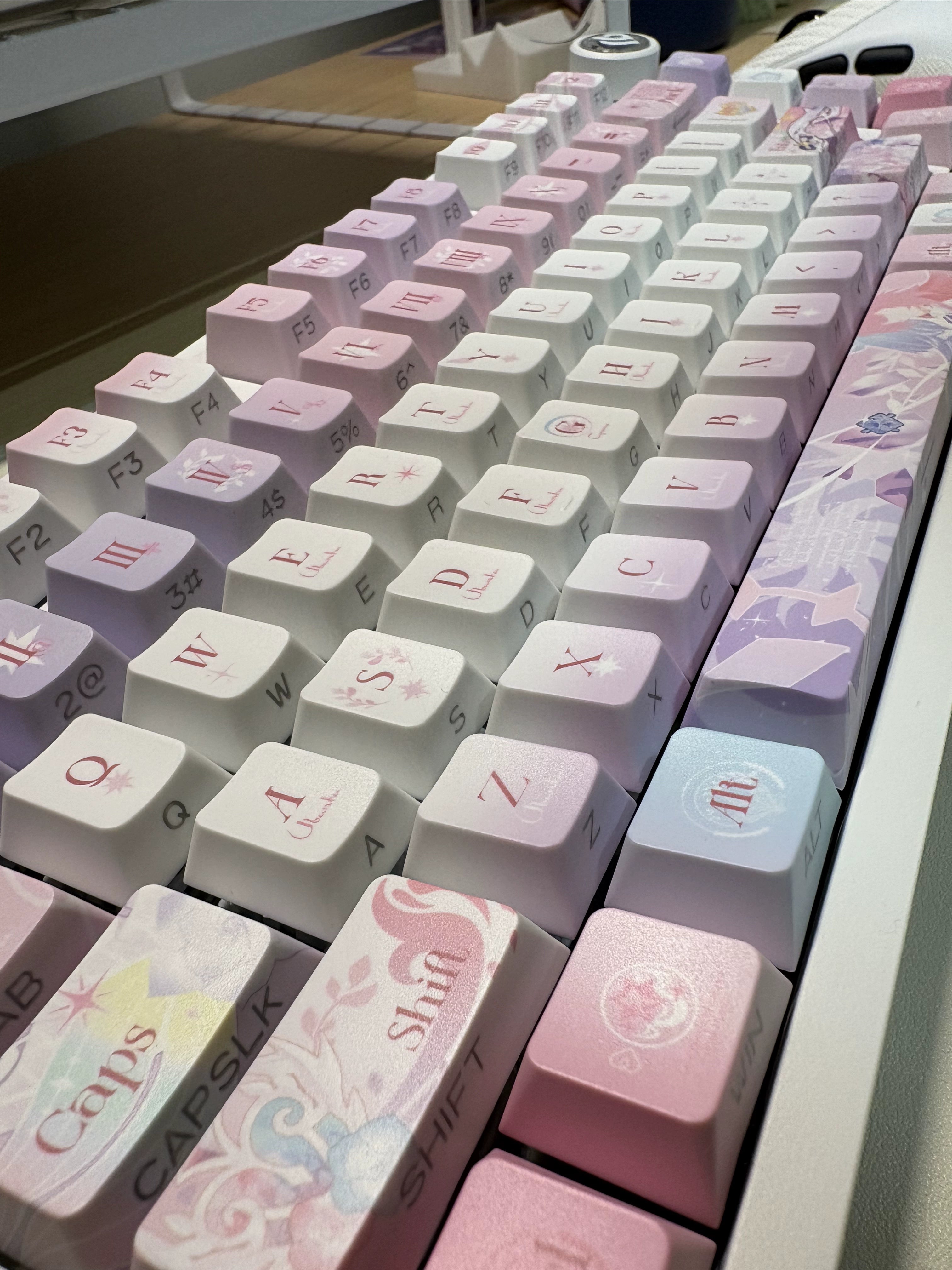Honkai: Star Rail: Cyrene Custom PBT Keycap Set - 120 Keys