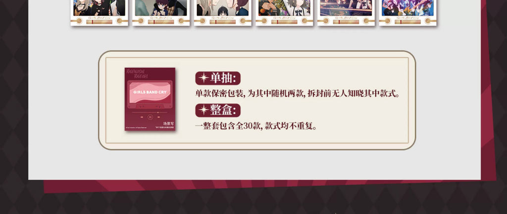 Girls Band Cry: Toge Toge Cutscene Postcard - Cafe Collaboration Ver