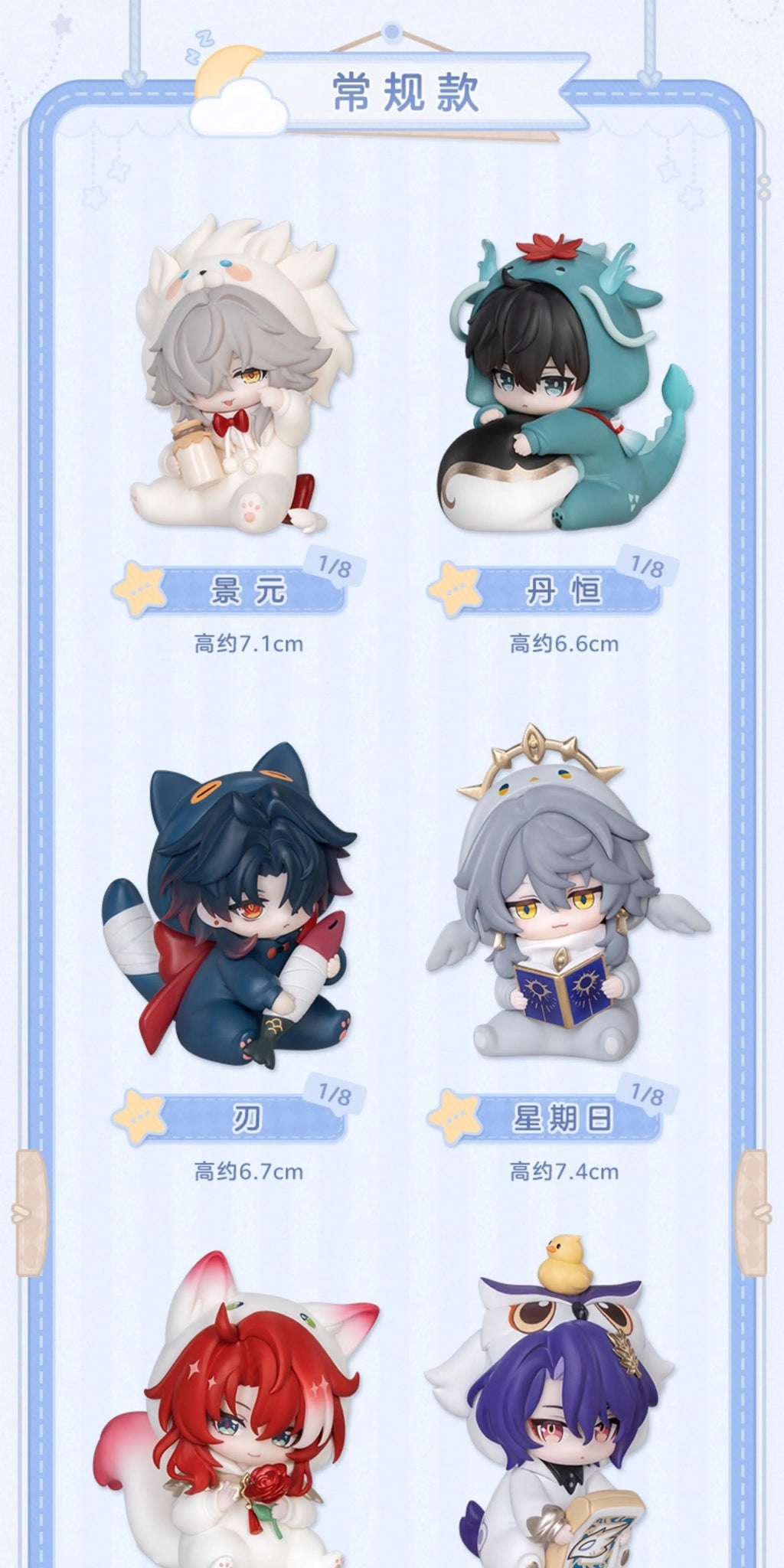 Honkai: Star Rail: Boys' Dormitory Series Q-Version Figure Box Set