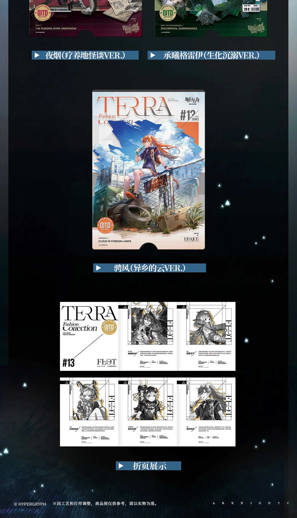 Arknights: Fashion Express 13.0 Postcard Set - Terra Fashion Collection