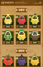 Zenless Zone Zero: Bangboo Mini Figure - Fruit & Veggie Series (5-Pack)
