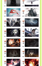 Arknights: Roaring Flare Commemorative Fan-style Postcard Set