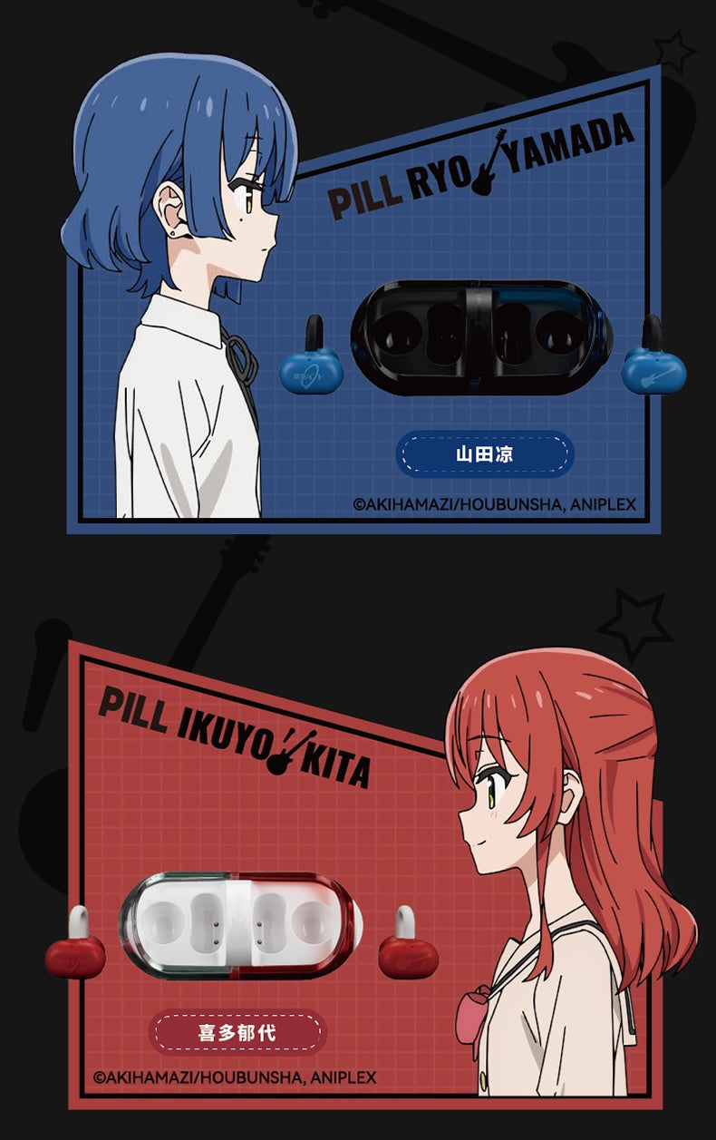 Bocchi the Rock! x MOONDROP: Ikuyo Kita Pill Bluetooth Earphones