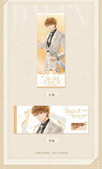 Luke Pearce — Front and reverse of one character illustration ticket