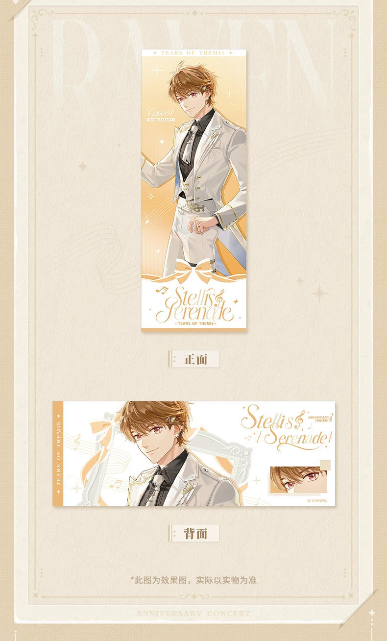 Luke Pearce — Front and reverse of one character illustration ticket