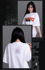 Girls' Frontline 2: Exilium - Elmo Mobile Base Graphic T-Shirt (Black)