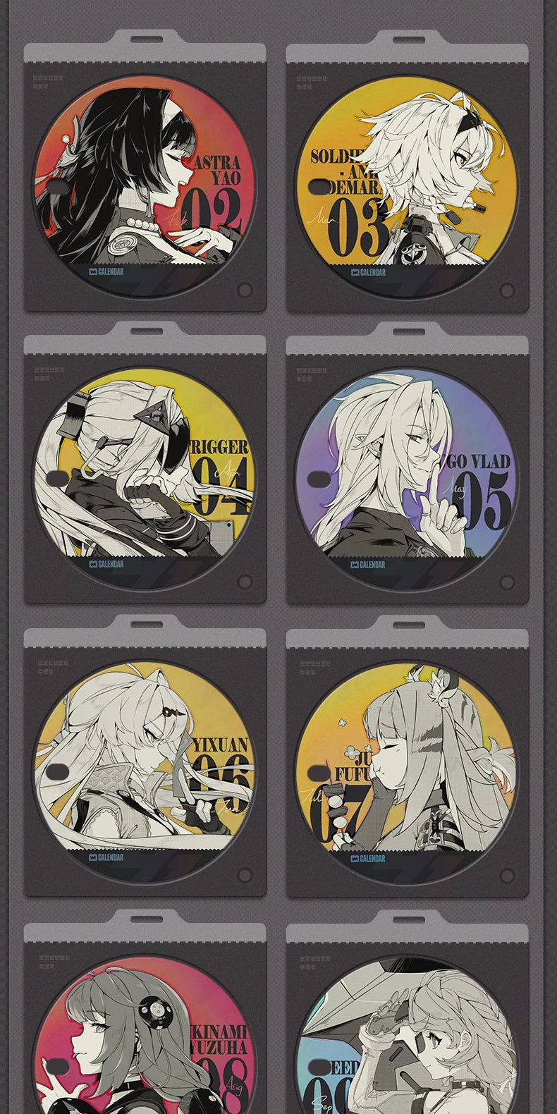 Zenless Zone Zero: Hoshimi Miyabi Acrylic Perpetual Calendar - Time.