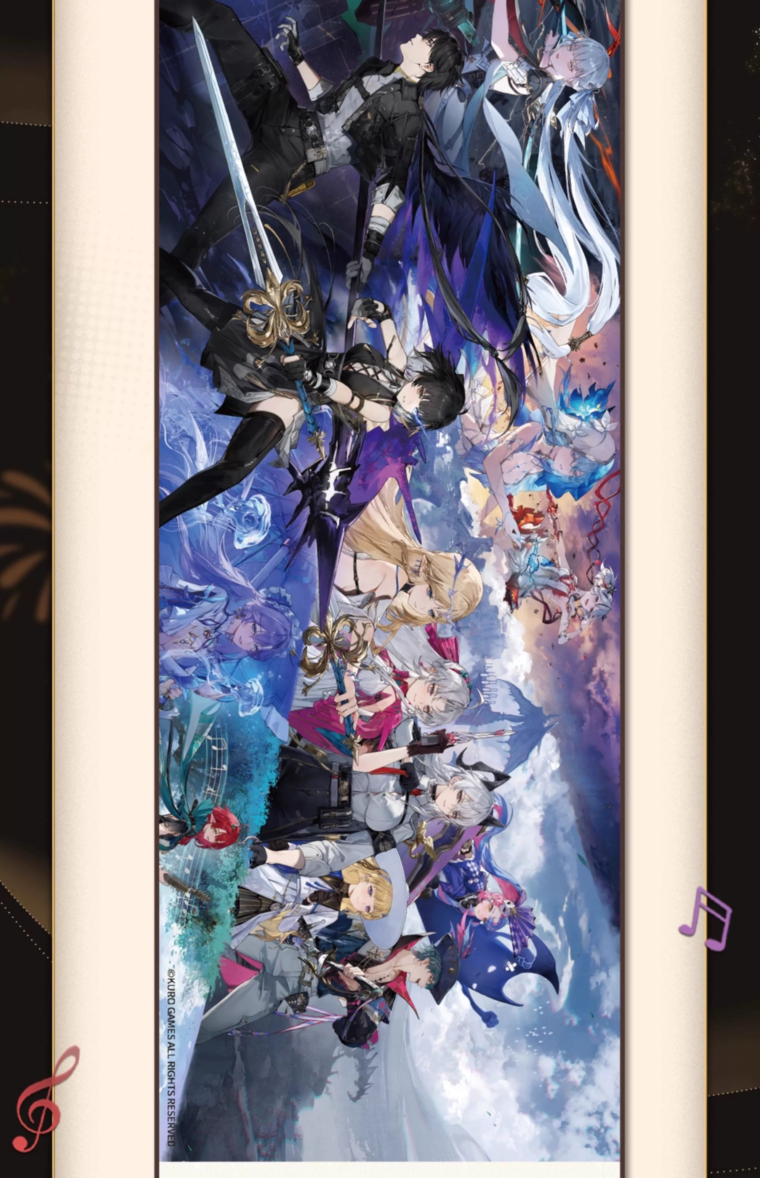 Wuthering Waves: Sound of Tide Celebration Series - Long Wall Scroll