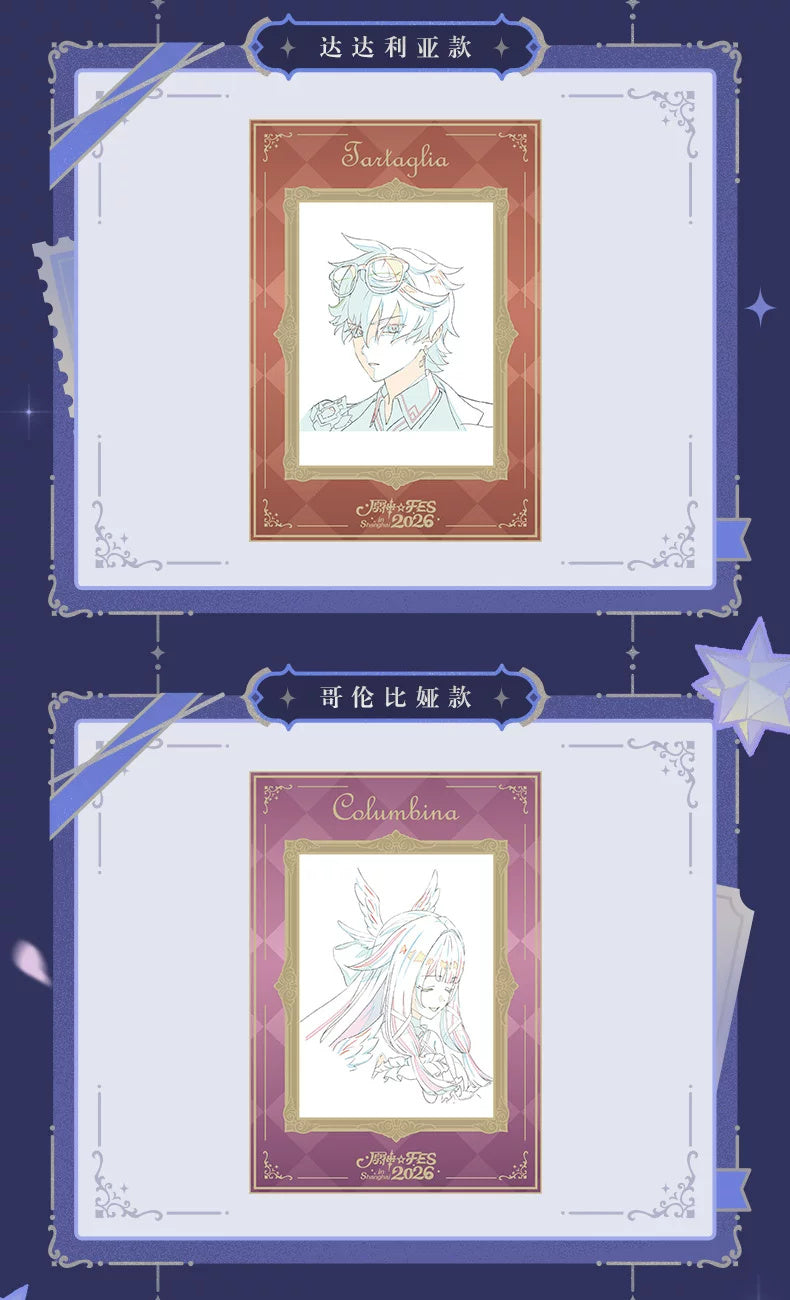 Genshin Impact: 2026 FES Festival Reunion Original Art Hologram Card Set