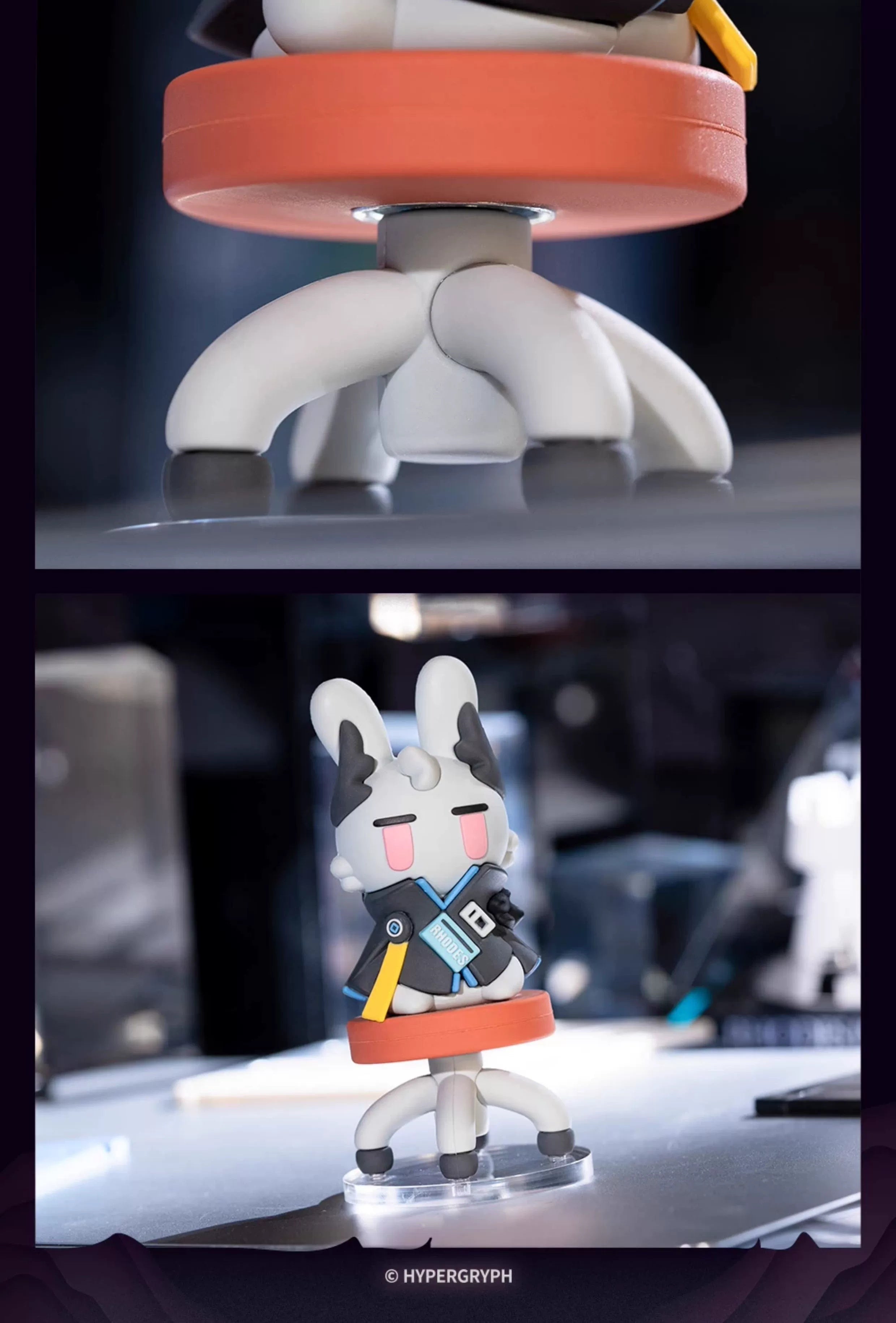 Arknights: Logos Desktop Figure - Spinning Round Chair Ver