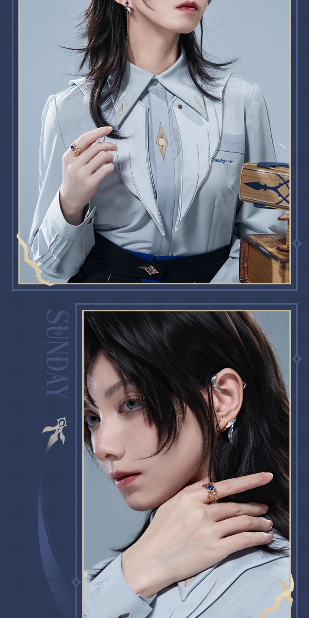 Honkai: Star Rail: Sunday Impression Theme Ear Clip & Ear Cuff Set