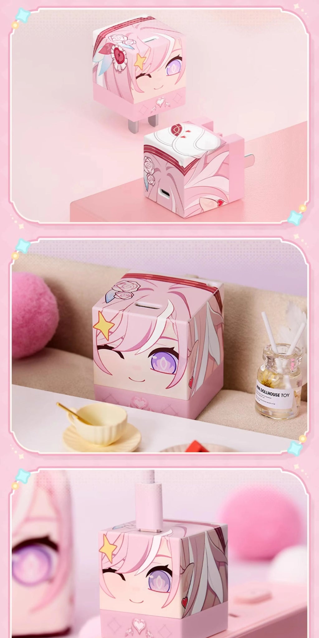 Honkai Impact 3rd: Elysia Cube Series Fast Charger - 35W Type-C