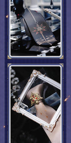 Genshin Impact: Scaramouche One-Touch Tie - Frost and Flame Series