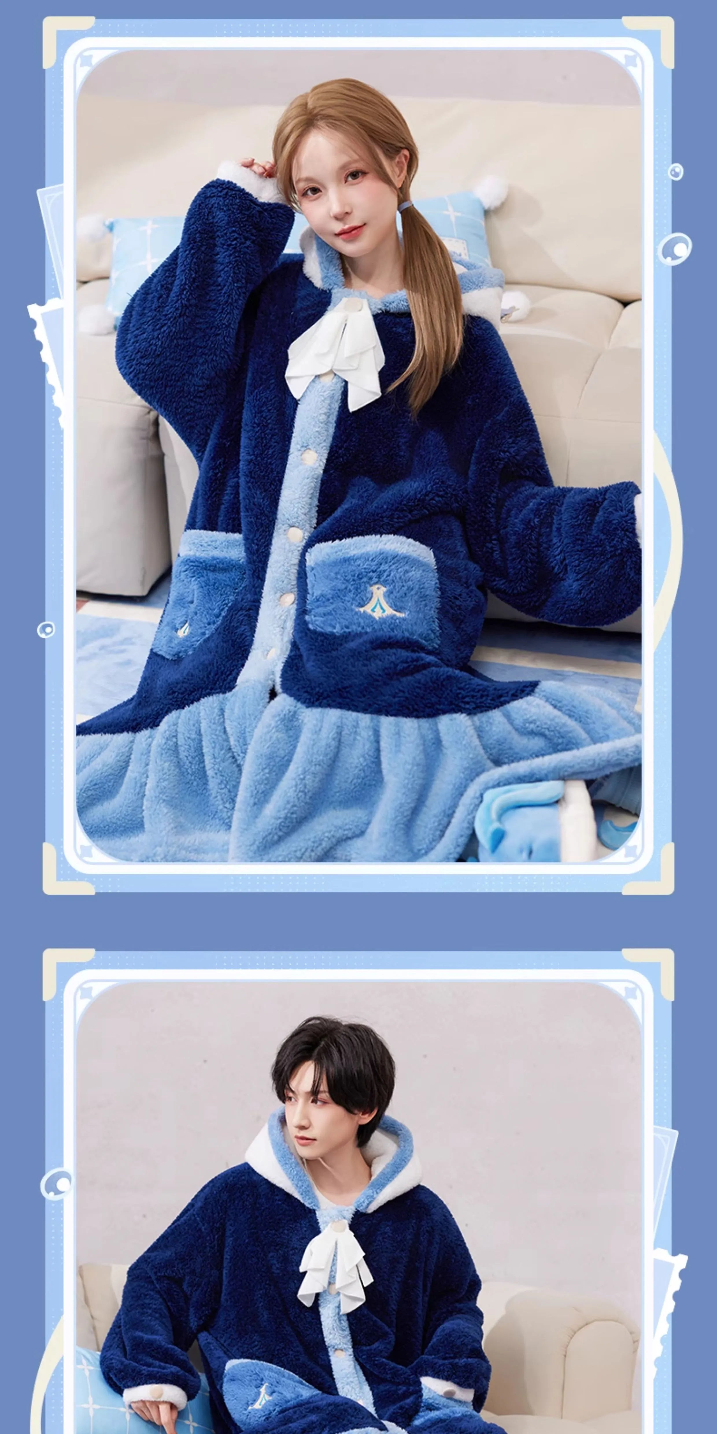 Genshin Impact: Neuvillette Impression Series Home Robe - Soft & Fluffy Ver