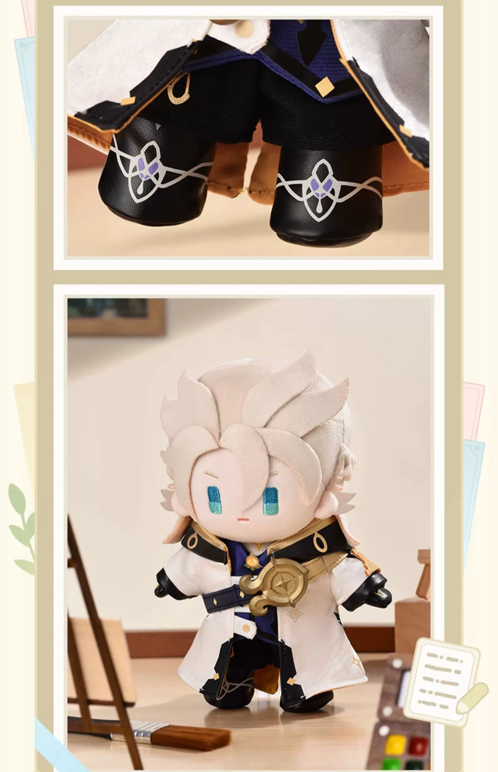 Genshin Impact: Albedo 20cm Q-Version Plush Doll - Theme Series
