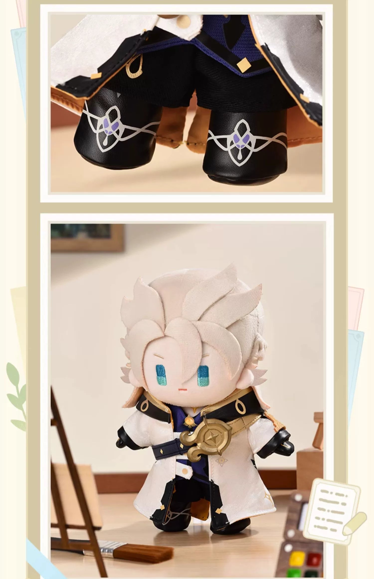 Genshin Impact: Albedo 20cm Q-Version Plush Doll - Theme Series