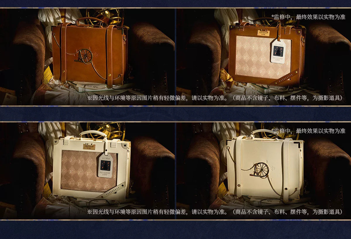 Reverse: 1999: Journey Record Travel Scrapbook Ita Bag - Ivory