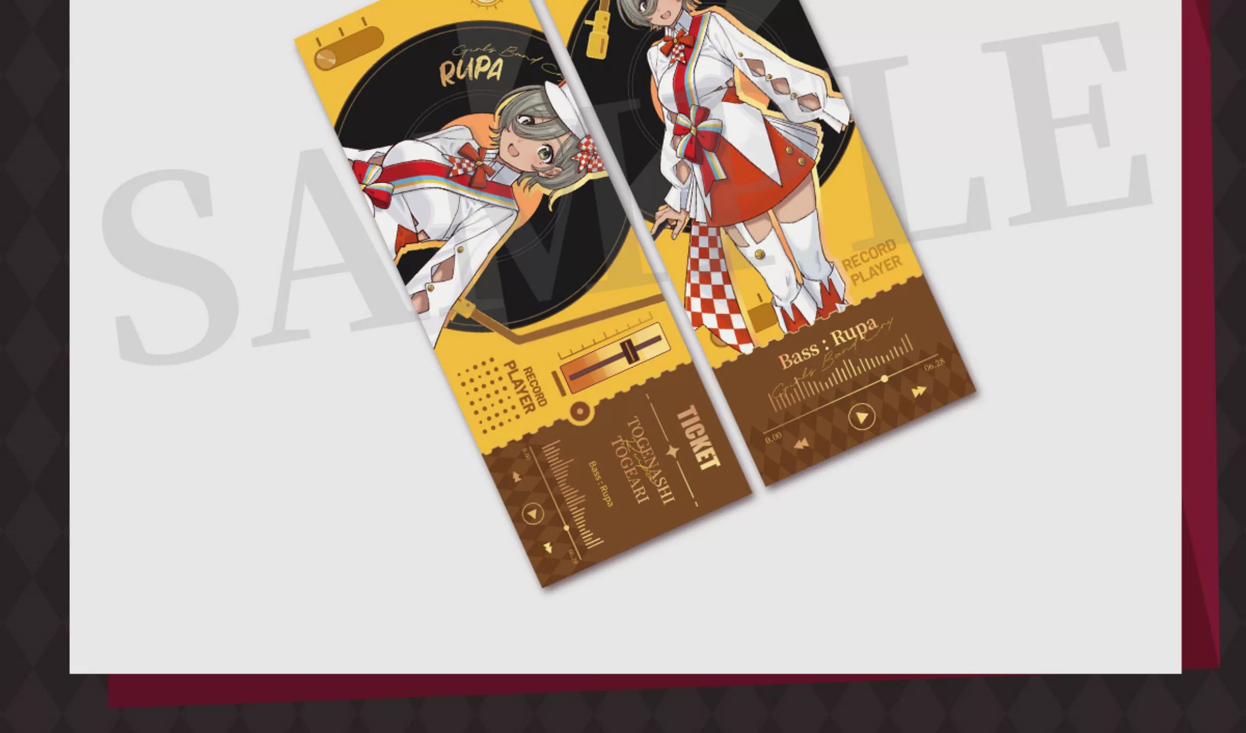 Girls Band Cry: Togenashi Togeari Laser Ticket - Dimension Wave Cafe Collab