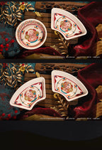 Reverse: 1999: 6 & Friends Fan-shaped Fruit Plate Set - 2026 New Year...