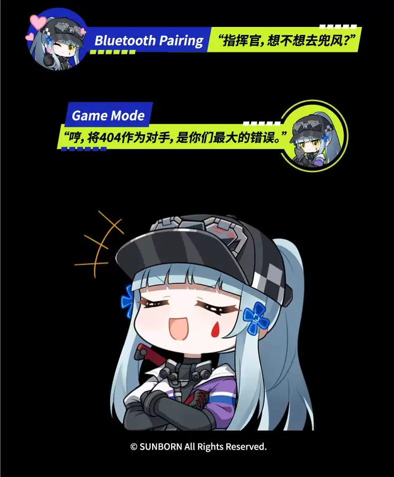Girls' Frontline 2: Exile: Klukai x Moondrop H.I.D.E.404 Wireless Earphones