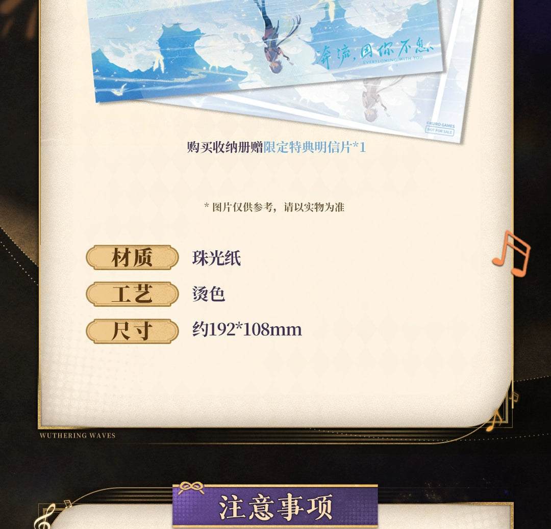 Wuthering Waves: Resonator Theme Postcard Storage Album - Rover Ver