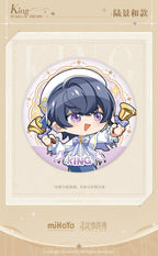 Tears of Themis · Stellis Serenade · 58 mm Chibi Badge · Marius von Hagen — product illustration and displayed design