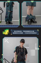 Genshin Impact: Kinich Impression Theme Detachable Cargo Denim Pants