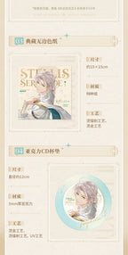 Vyn Richter — OST art board and acrylic coaster dimensions with the excluded-song notice