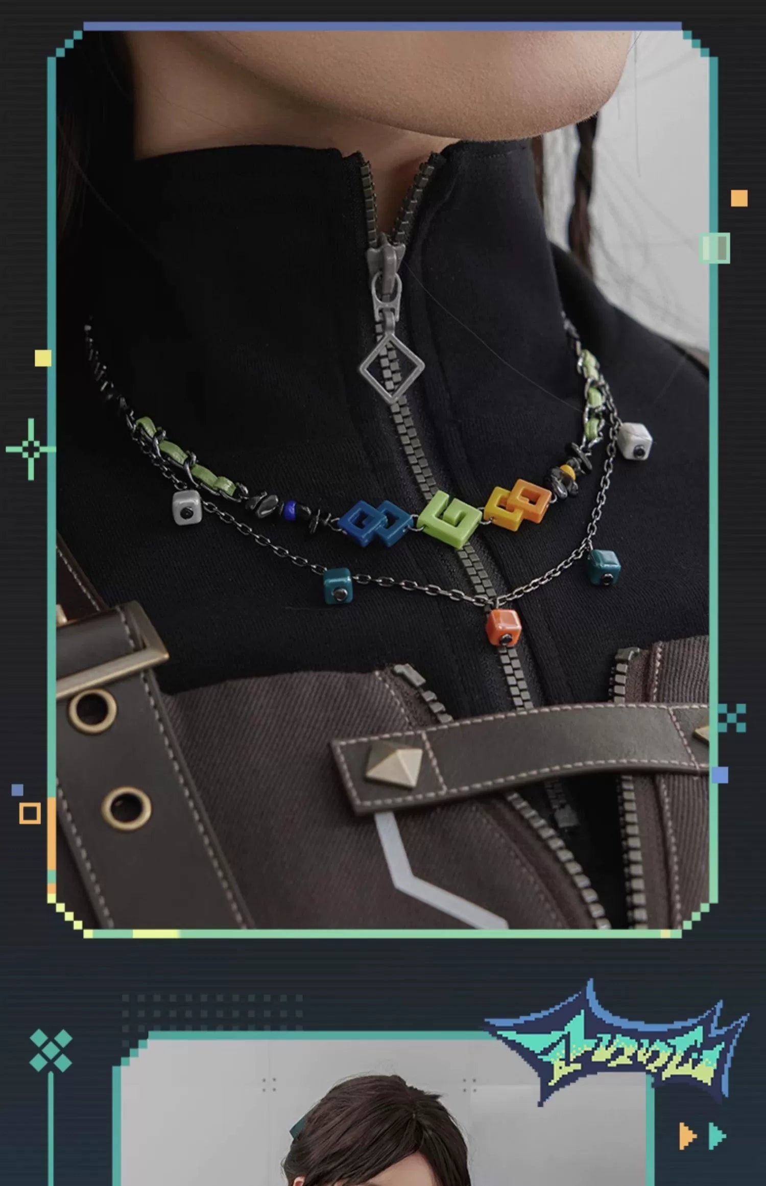 Genshin Impact: Kinich Impression Theme Double Layer Necklace
