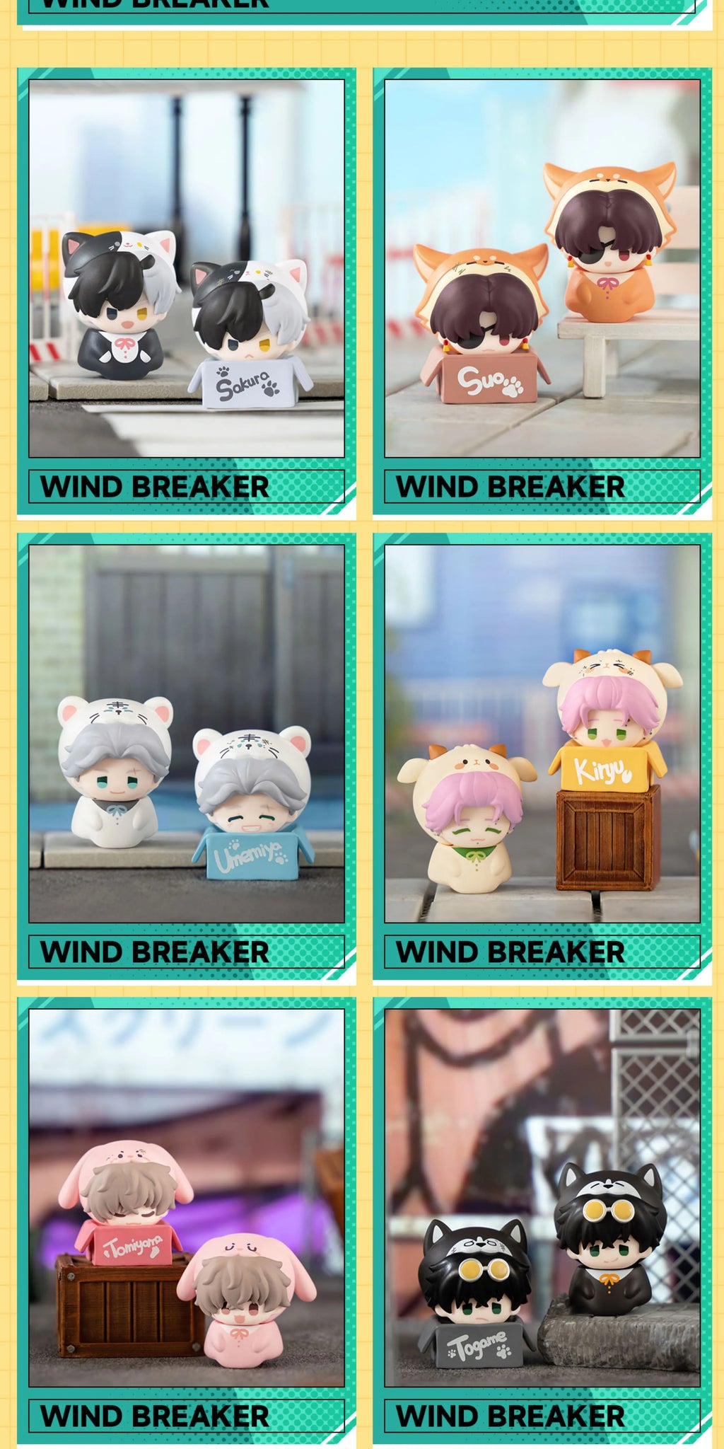 WIND BREAKER: Play with Infinity Stacking Figure - Complete Set (12 Types)