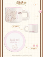 Love and DeepSpace: Zayne Ceramic Mug & Coaster Set - Your Cat Misses You Ver