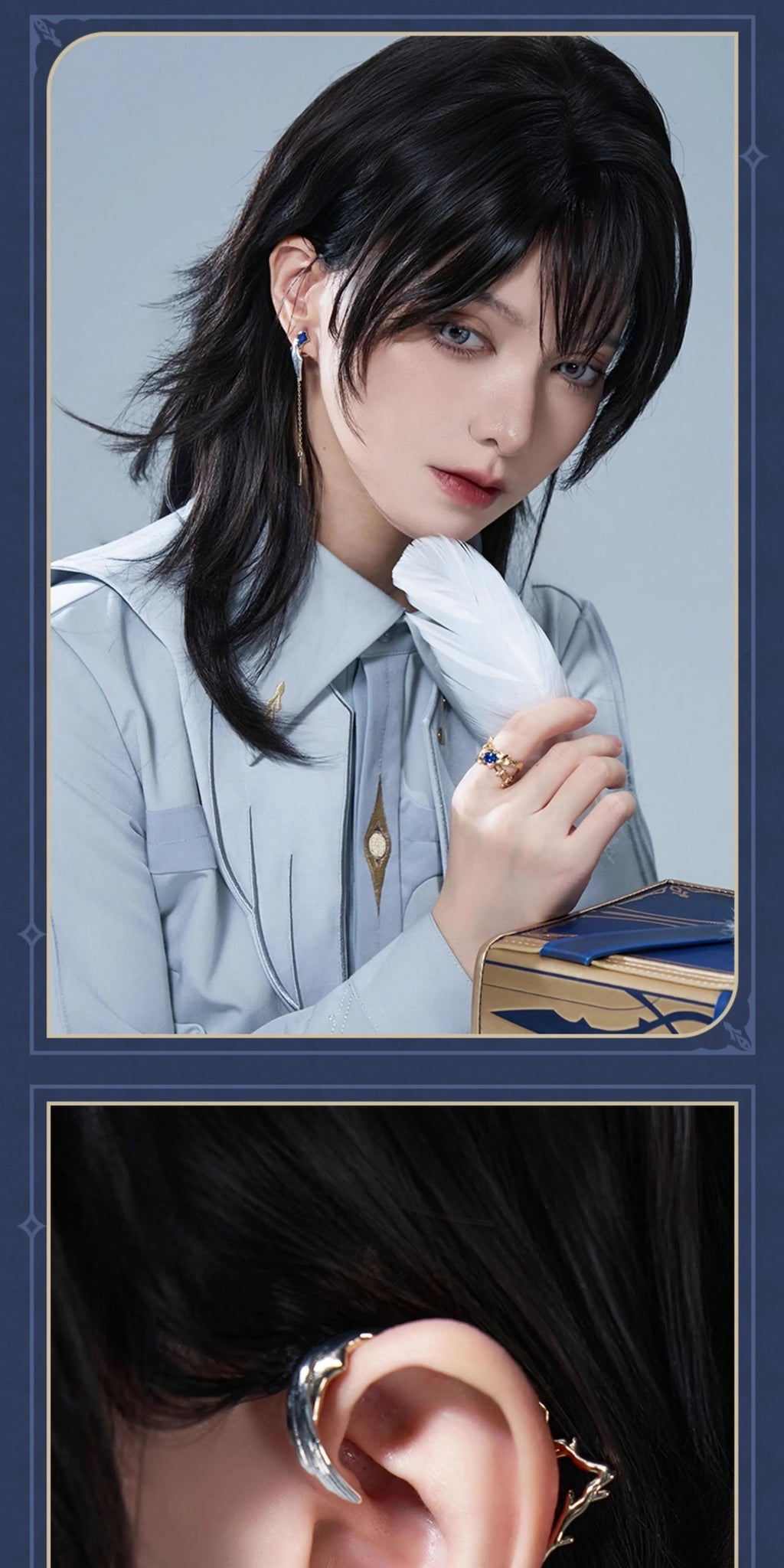 Honkai: Star Rail: Sunday Impression Theme Ear Clip & Ear Cuff Set