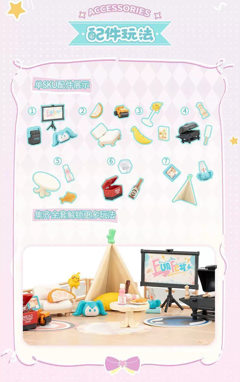 Hatsune Miku: Megurine Luka Mini Figure - Terrace Party Series