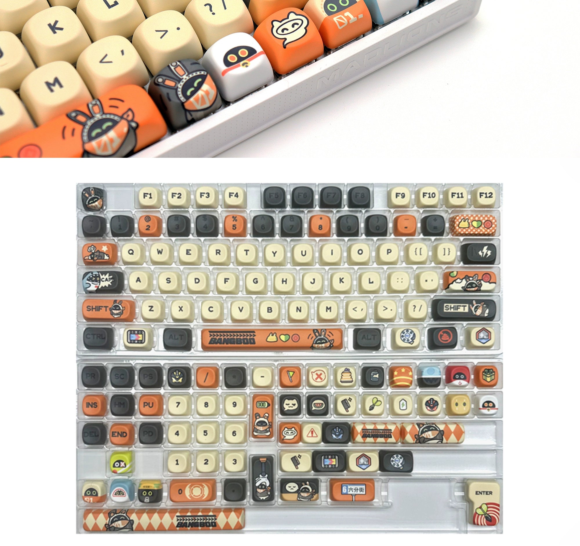 Zenless Zone Zero: Bangboo Theme Custom Keycap Set - 133 Keys